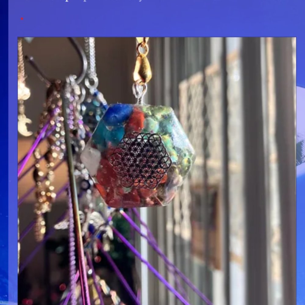Handmade Orgonite Healing Stone Pendant